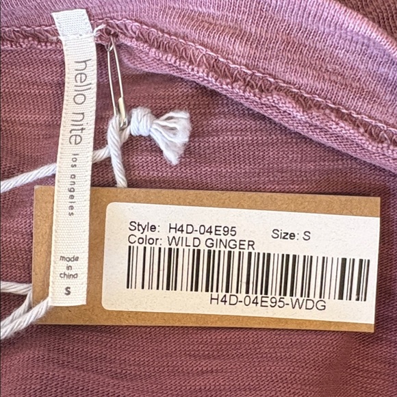 Hello Nite Los Angeles Long Sleeve Boatneck Mini Dress in Wild Ginger Revolve - Picture 2 of 4